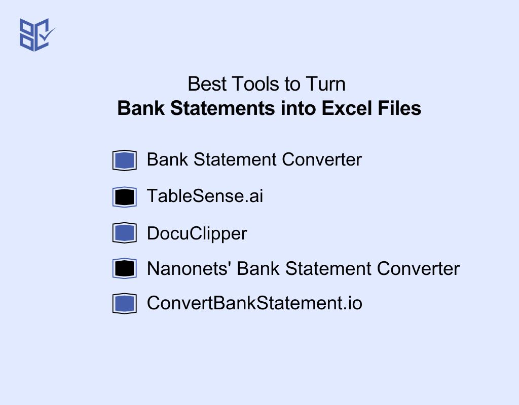 Best Tools to Turn Bank Statements into Excel Files
